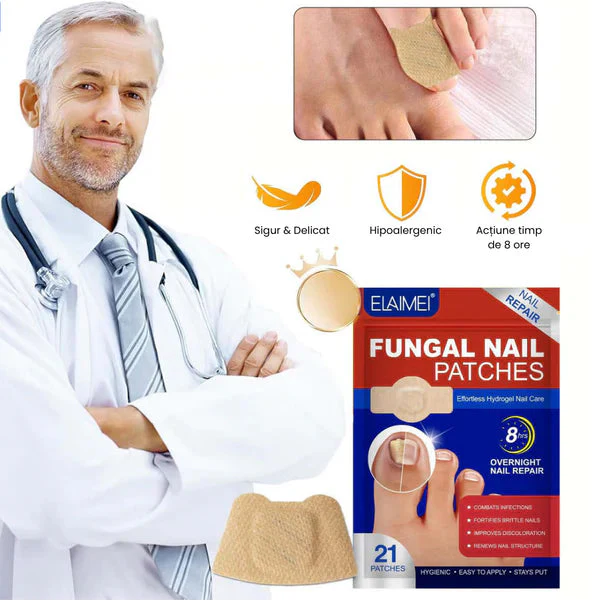 Plasturi medicinali pentru tratamentul unghiilor
