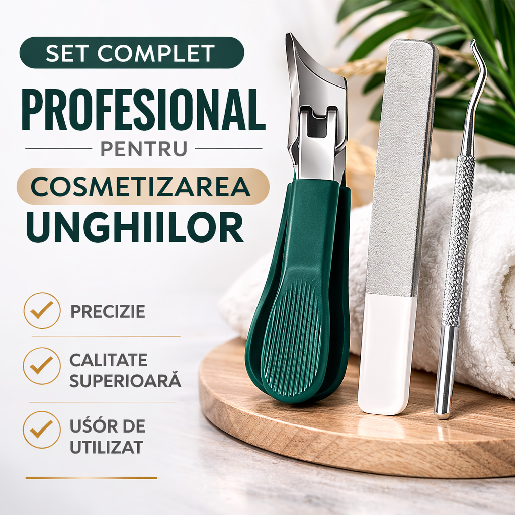 Kit Profesional pentru Unghii 3-în-1