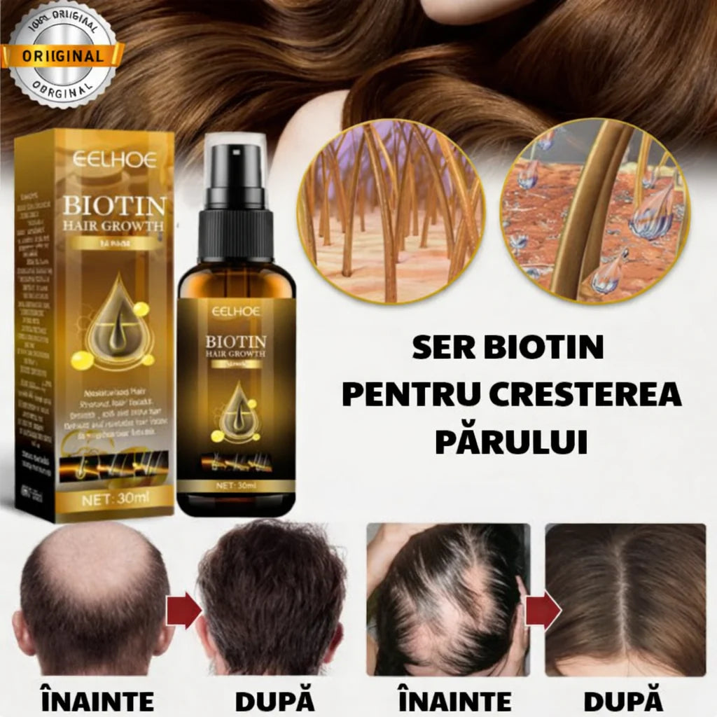 Ser Creștere Păr cu Biotină