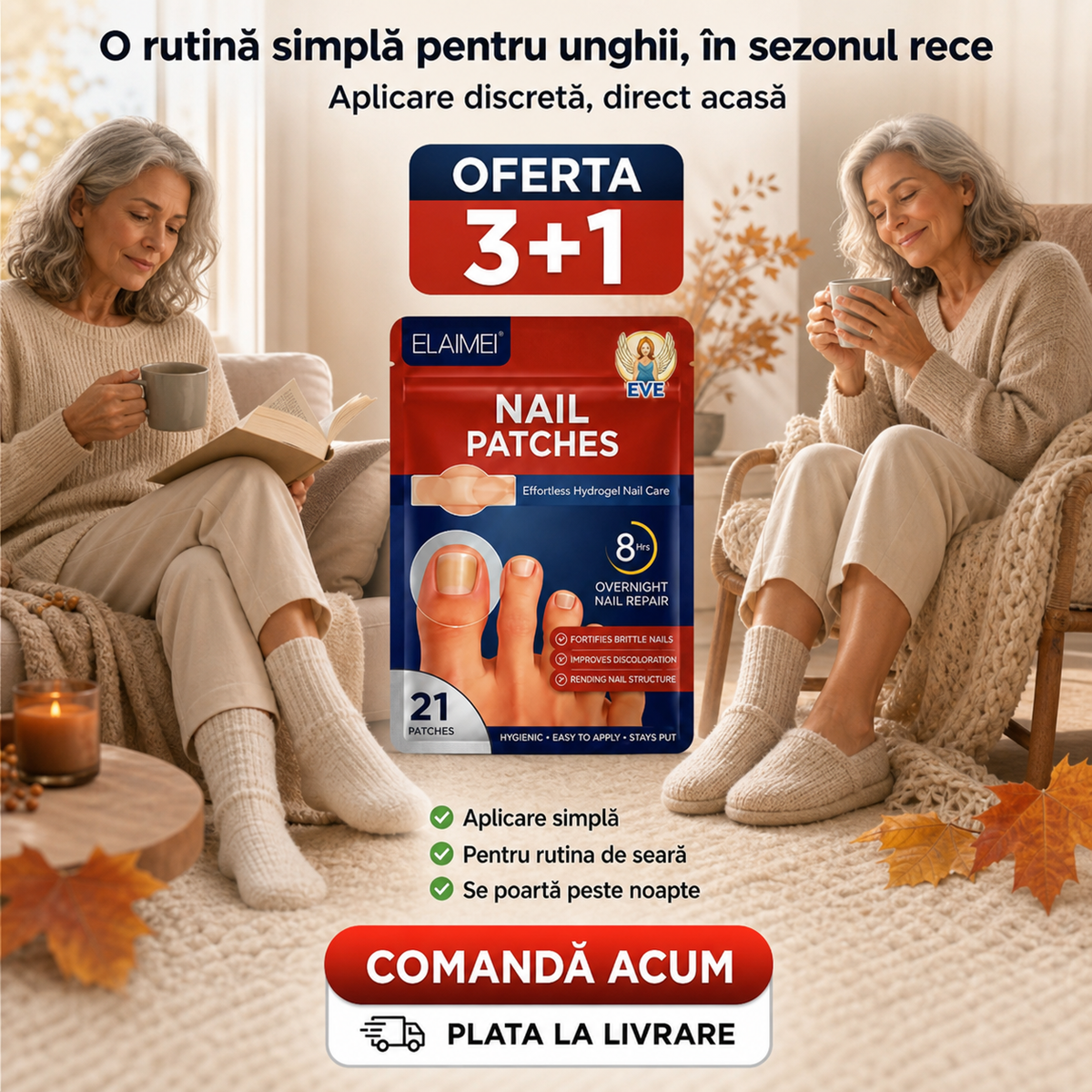 Plasturi pentru îngrijirea unghiilor
